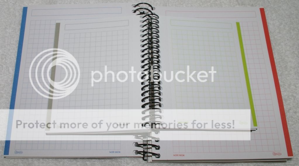 2 pc miquelrius 4 subject notebook journal graph miquelrius graph paper notebook