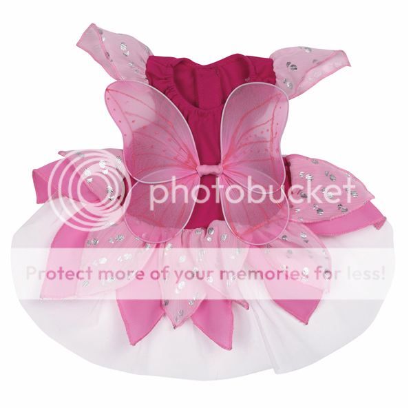 PET DOG FAIRY Costume Zack & Zoey Fairy Tails Pink Dog Halloween
