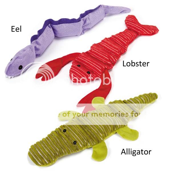 Grriggles Unstuffies Big Squeaks Dog Toy Pet Toys alligator eel lobster
