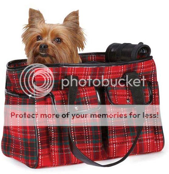 Dog Pet Yuletide Carrier Duffle Bag Carriers Tartan Plaid Tote NEW eBay