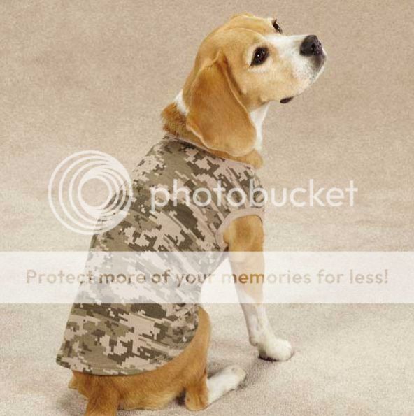 Casual Canine Digital Camo Camouflage Dog Tanks Tank Top Tee TShirt